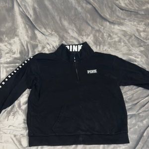 VS PINK Half zip! Somewhat Worn but still is great condition